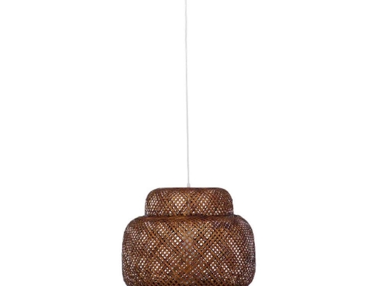 Φωτιστικό Οροφής Maldives 01658 1xΕ27 Φ56x54cm Dark Brown GloboStar