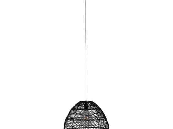 Φωτιστικό Οροφής Malibu 00969 1xΕ27 Φ40x35cm Black GloboStar
