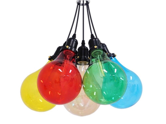 Φωτιστικό Οροφής Party 01508 5xΕ27 Φ41x30cm Multi GloboStar