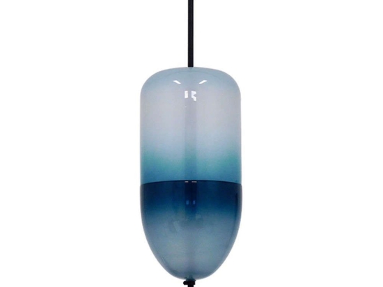Φωτιστικό Οροφής Teardrop 01504 3xG4 Φ20x65cm Turquoise Clear GloboStar