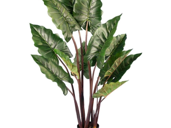 Τεχνητό Φυτό Rainbow Taro 20055 Φ100x140cm Red-Green GloboStar Πολυαιθυλένιο,Ύφασμα