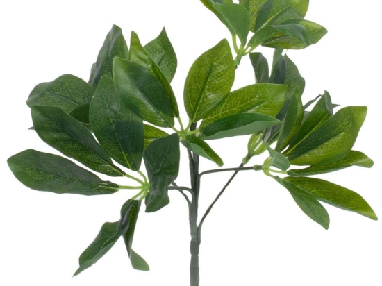 Τεχνητό Κλαδί-Φυτό Schefflera 78222 30cm Green GloboStar Πλαστικό, Ύφασμα
