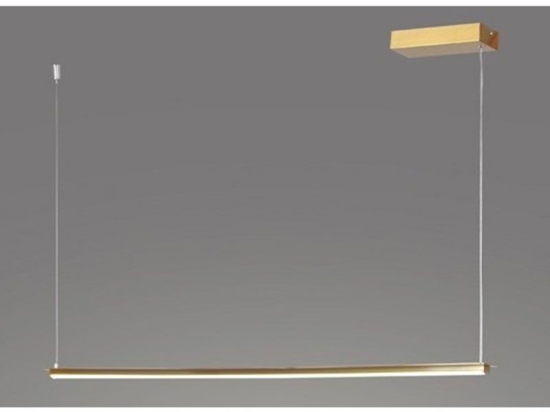 Φωτιστικό Οροφής - Ράγα Led ZM58LEDP100AB 20W 3000K 1600lm 100Χ5ΧH150 Brass Aca Decor Αλουμίνιο,Σιλικόνη