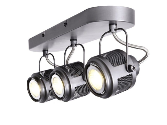 Φωτιστικό Οροφής - Σποτ AR2093W43G 3ΧGU10 43Χ10Χ16 Grey Aca Decor Μέταλλο