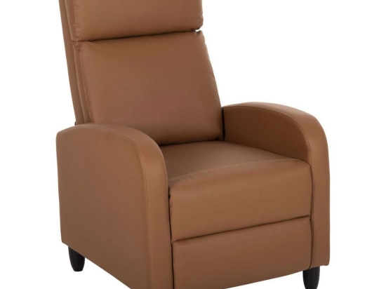 Πολυθρόνα Relax Hiber HM9782.22 67,5x90x104cm Τεχνόδερμα Brown Τεχνόδερμα