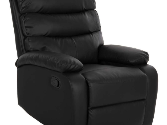 Πολυθρόνα Relax Yasumu HM9783.11 80x93x100cm Τεχνόδερμα Black Τεχνόδερμα