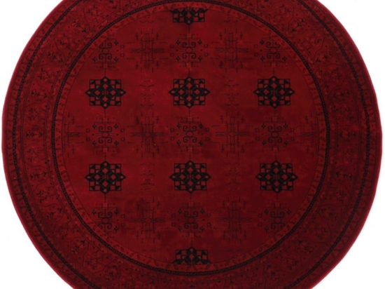 Χαλί Afgan 8127A Round Dark Red Royal Carpet 160X160 Round
