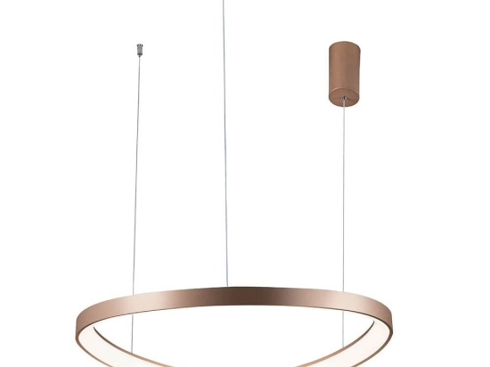Φωτιστικό Οροφής Led Loop 4222800 D60 Gold Mat Viokef Μέταλλο