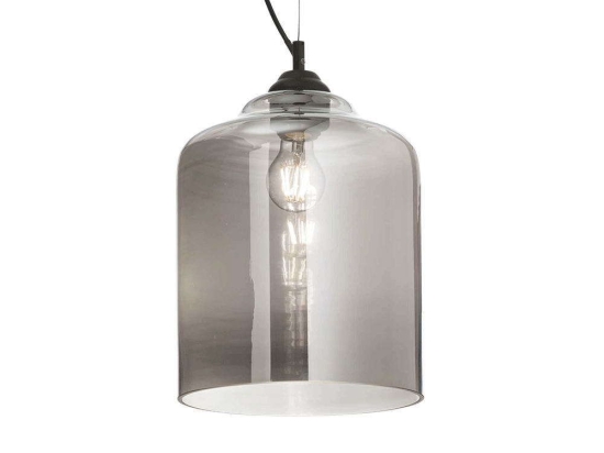 Φωτιστικό Οροφής Bistro Square 112312 24x40/249cm 1xE27 60W Smoke Ideal Lux