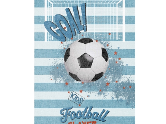 ΠΑΙΔΙΚΟ ΧΑΛΙ ΜΕ ΚΡΟΣΙΑ GOAL ΜΠΛΕ HM7679.21 120Χ180 εκ.