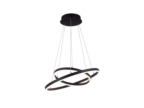 Φωτιστικό Οροφής Black VK/04252PE/B/W/4060 VKLed Αλουμίνιο