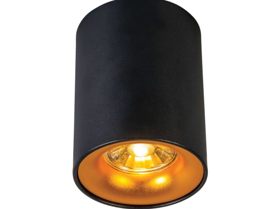 Φωτιστικό Οροφής - Σποτ Black - Gold VK/03086CE/BGD VKLed Αλουμίνιο