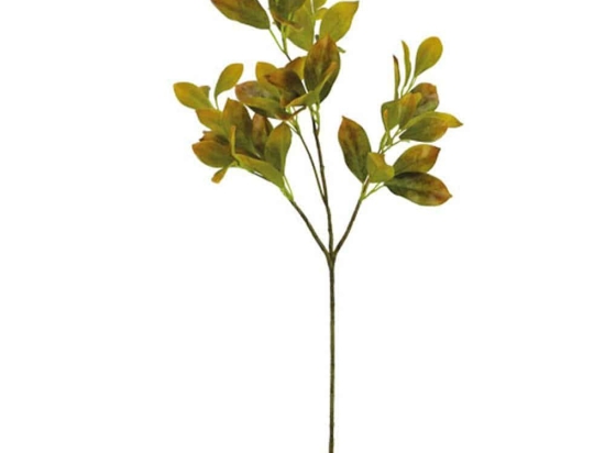Τεχνητό Κλαδί Δάφνη 00-00-1867-1 81/29cm Green-Yellow Marhome Συνθετικό Υλικό