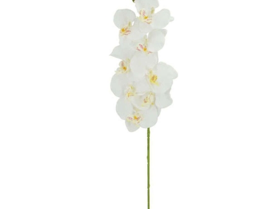 Τεχνητό Λουλούδι Ορχιδέα 00-00-14519-1 90cm White Marhome Συνθετικό Υλικό