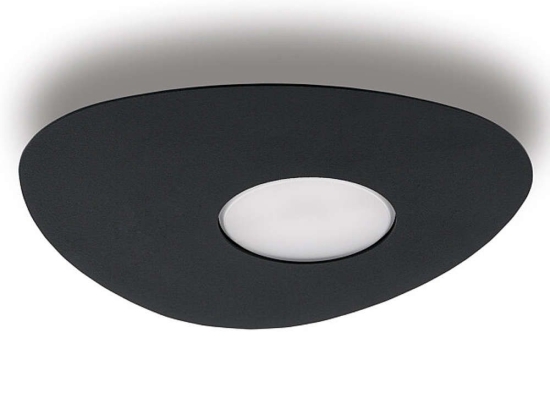 Φωτιστικό Οροφής - Πλαφονιέρα Organic 8303 1xGX53 12W 20,5cm Black Nowodvorski Μέταλλο