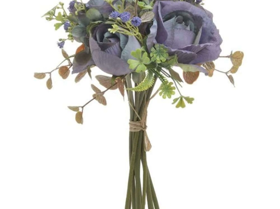 Μπουκέτο Λουλουδιών 3-85-758-0004 Υ28cm Purple Inart Πλαστικό