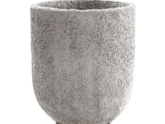 Βάζο Διακοσμητικό Siso Gel 0630017 (45x45x53cm) Coral White GRC Soulworks Τσιμέντο