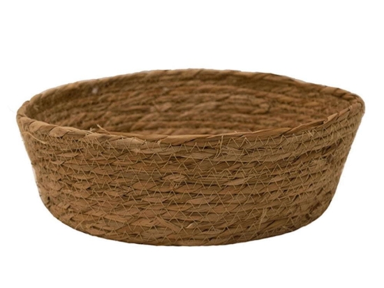 Καλάθι Ψάθινο 00.06.61105 Φ25x9cm Natural Ψάθα
