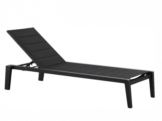 Ξαπλώστρα Emoti/SL-2 01-00-1499 181x73,5x97cm Black