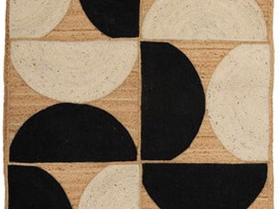 Χαλί Γιούτας 07.209062 Natural-Black-Ivory 120X170cm