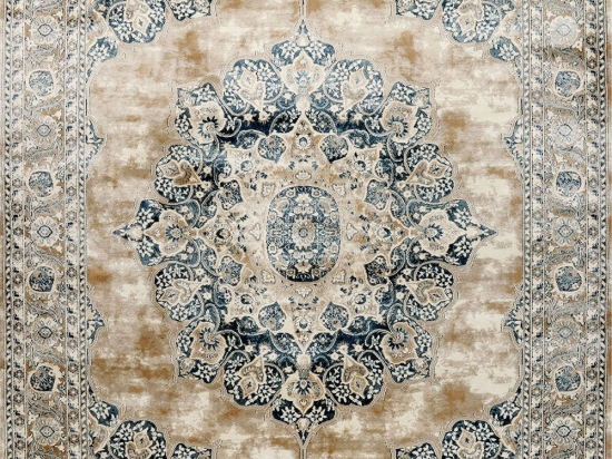 Χαλί Serenity 20617-730 Beige-Blue Merinos 133X190cm