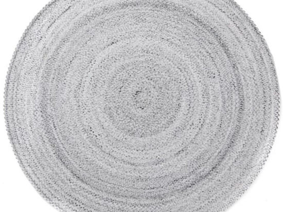 Χαλί Ψάθα Flat Tweed Lunar Rock Round Light Grey Royal Carpet 160X160 Round
