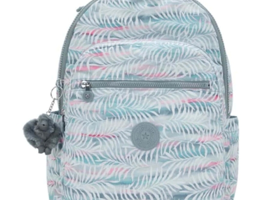 Σακίδιο Πλάτης Με Θέση Laptop 15" Seoul Palmtree Leaves I6269-3QN 44x35x20,5cm 27lt Multi Kipling