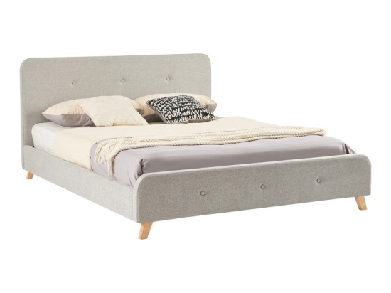 Κρεβάτι Restel (Για Στρώμα 160x200cm) 279-000013 170x214x96cm Light Grey Διπλό
