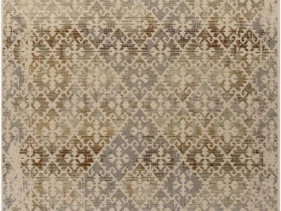 Χαλί Kemet 44006-111 Beige-Grey Merinos 133X190cm