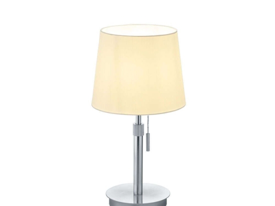Επιτραπέζιο Φωτιστικό Lyon 509100107 D25,5x45 - 56cm Nickel Trio Lighting Μέταλλο,Ύφασμα