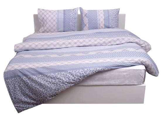 Σεντόνι Σετ 4Τμχ Des. 5001 Grey Anna Riska Υπέρδιπλο 230x260cm 100% Βαμβάκι