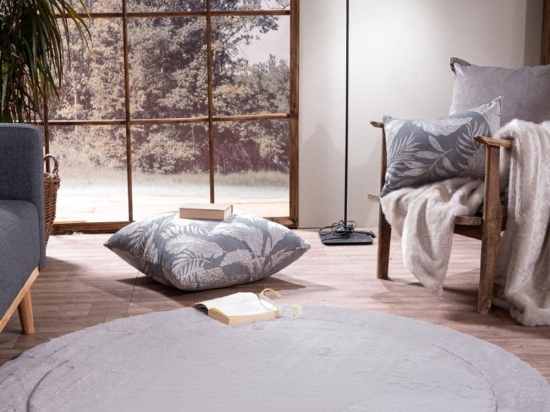 Χαλί Floor 11 Grey Teoran 120X120cm Round