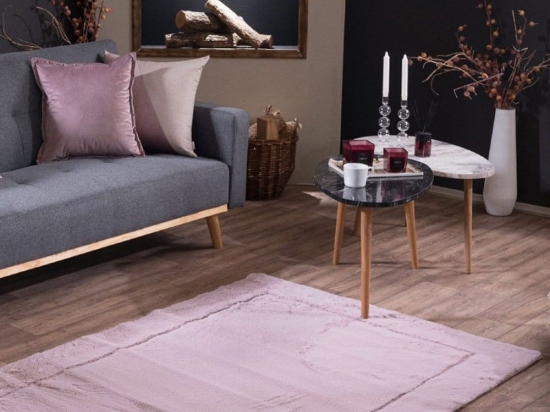 Χαλί Floor 12 Dusty Pink Teoran 70X140cm