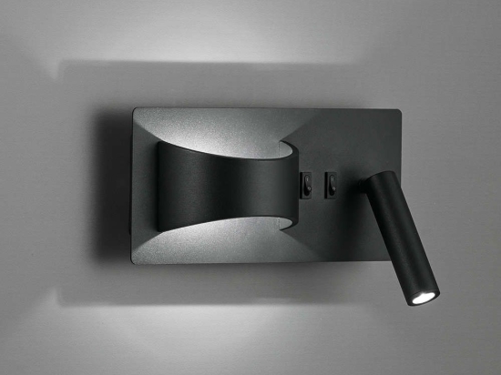 Φωτιστικό Τοίχου - Απλίκα Jake 4243300 Led Black Viokef Μέταλλο