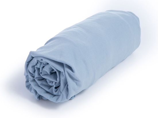 Σεντόνι Jersey Με Λάστιχο Light Blue Nef-Nef Homeware Μονό 100x230cm 100% Βαμβάκι