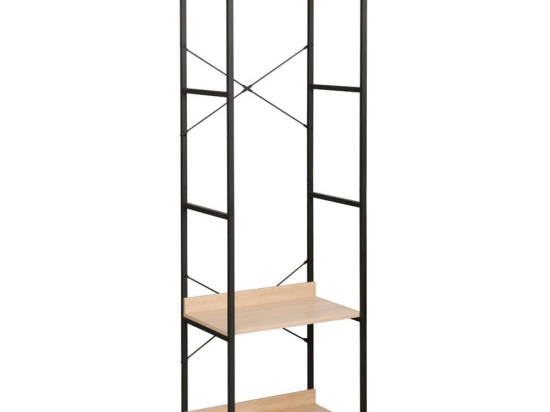 Ντουλάπα Xenia 18-0018 60x40x200cm Natural-Black