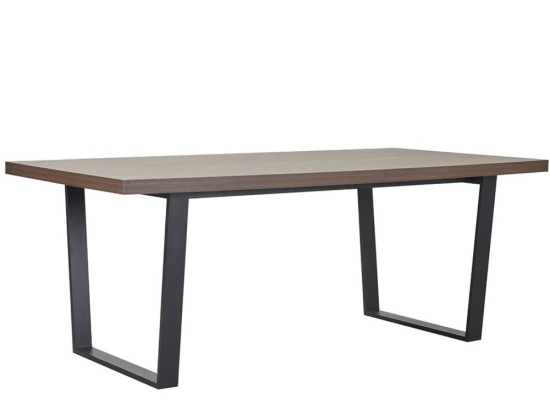 Τραπέζι Ville 02-0666 200x100x76 Black-Walnut