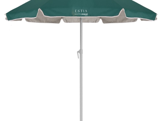 Ομπρέλα Θαλάσσης Teal Green 00-30490 8 Ακτινών Με Προστασια Upf 50+ 1,8x1,8m Dark Green