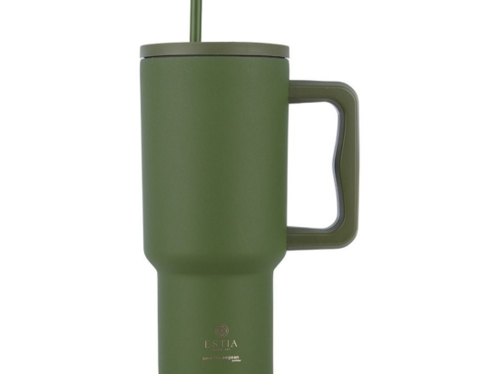 Κούπα - Θερμός Με Καλαμάκι Tumbler XL Save The Aegean 01-32104 900ml Forest Spirit Estia
