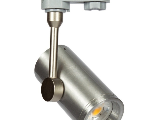 Σποτ Μαγνητικής Ράγας Lape VK/04052TR/MC/S 3-phase GU10/PAR16 max 12W Led L11.2cm IP20 Nickel Mat VKLed