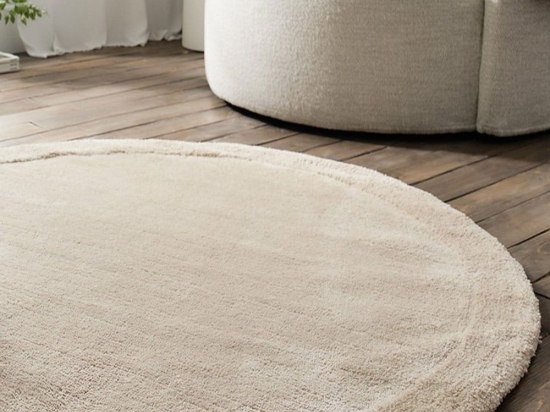 Χαλί Heaven 802/46 Dove Beige Gofis Home 200X200cm Round