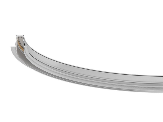 Μαγνητική Ράγα Λεπτή Eiva VK/04598/TR/R/50/W Led 48V Dali Καμπυλωτή Χωνευτή Trimless R50cm White VKLed
