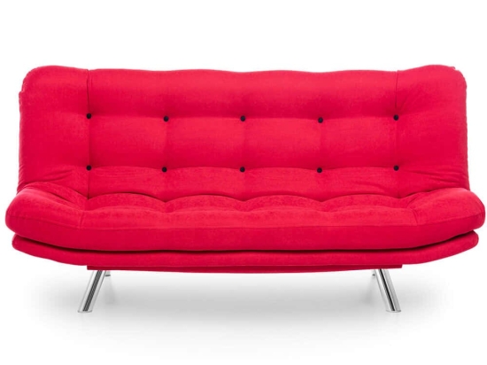 Καναπές - Κρεβάτι Τριθέσιος Misa 859FTN1308 200x105x95cm Red