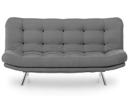Καναπές - Κρεβάτι Τριθέσιος Misa 859FTN1309 200x105x95cm Grey