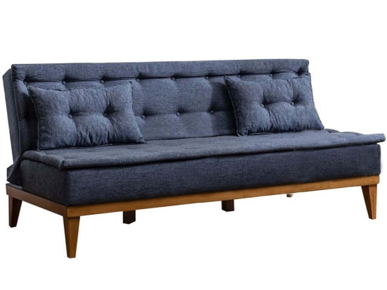 Καναπές - Κρεβάτι Τριθέσιος Fuoco 867UNQ1322 180x80x78cm Dark Blue