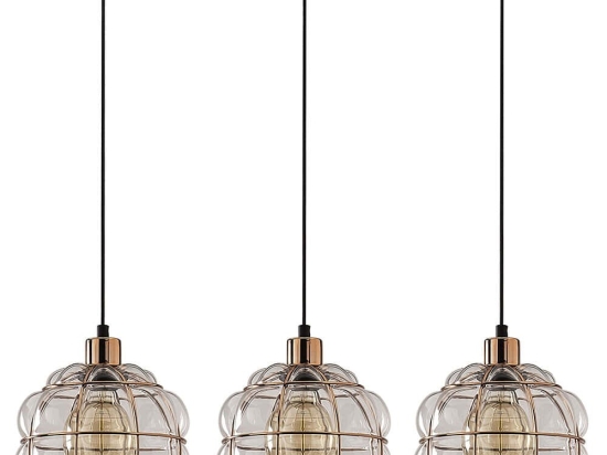 Φωτιστικό Οροφής - Ράγα Safderun 521SHN3322 73x23x111cm 3xE27 40W Copper Opviq