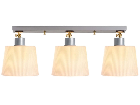 Φωτιστικό Οροφής - Πλαφονιέρα Kemer 525NOR1165 Φ68x24cm 3xE27 40W Silver Opviq
