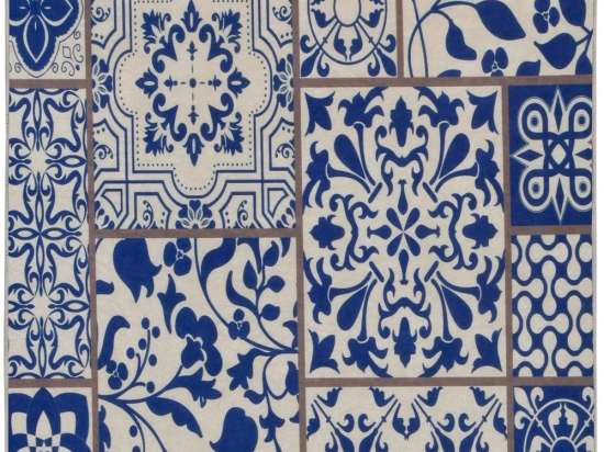 Χαλί Briar 530HFT1250 Blue-White Conceptum Hypnose 80X150cm