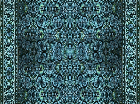 Χαλί Exfab259 593HFT1192 Teal Conceptum Hypnose 80X300cm