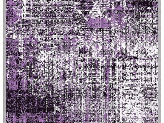 Χαλί Exfab285 593HFT1483 Purple-Black-White Conceptum Hypnose 100X200cm